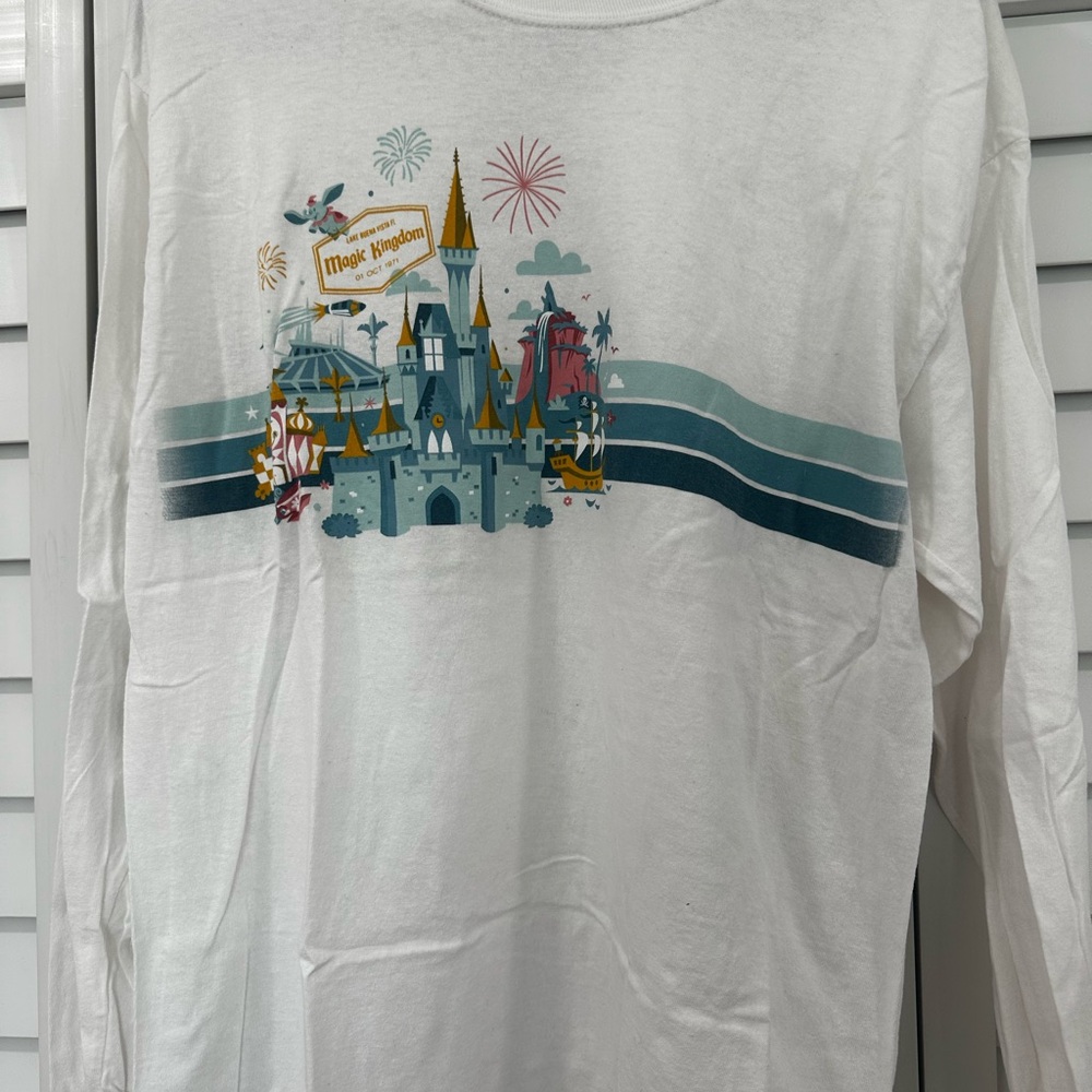 Disney Parks White Crewneck Shirt